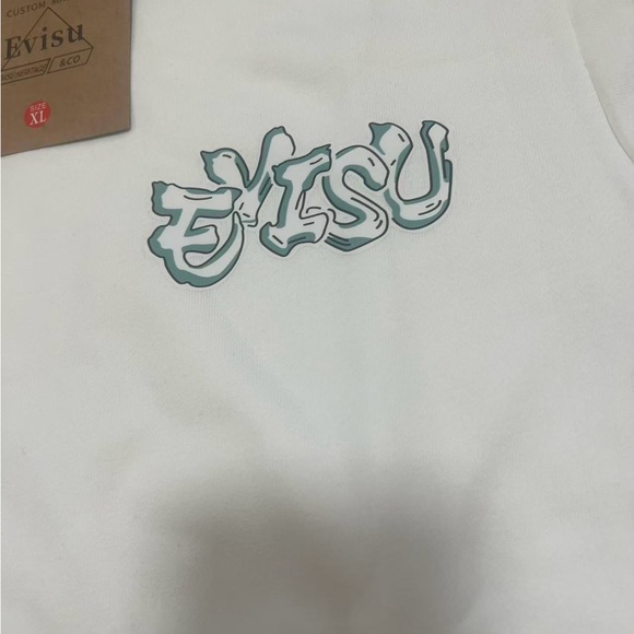 Evisu White Sweatshirt with Carton Godhead - Picture 5 of 8